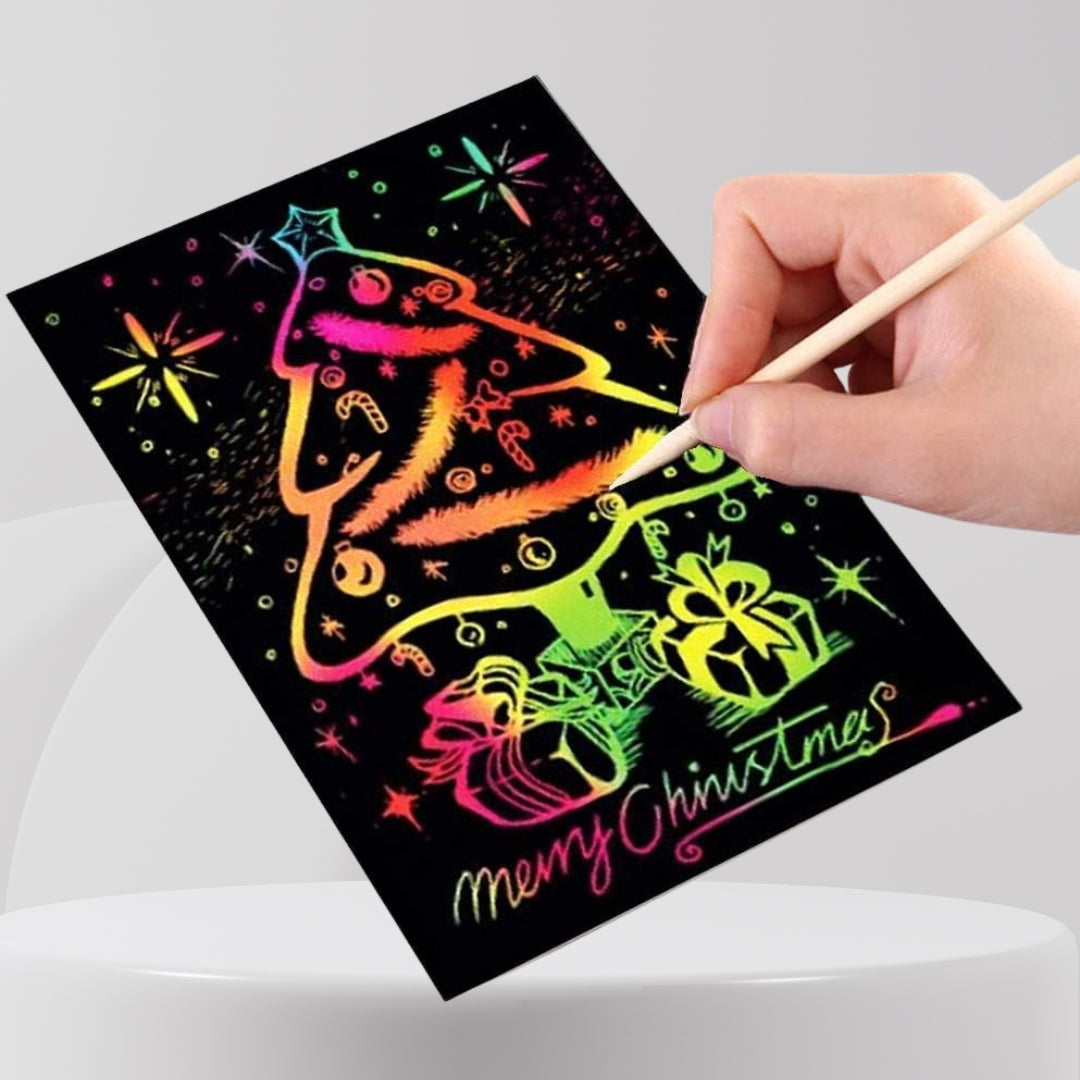 Definite Kids Unicorn Coloring & Scratching Art Kit – 30 Pages, 8 Pencils, 10 Scratch Sheets | Age 3+, Unisex, Non-Foldable (18x11x2.5 cm)